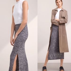 Aritzia Wilfred Free Verushka Midi Knitted Skirt